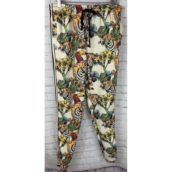 VICTORIOUS Men's Tiger 2 Pc Tracksuit Set Full Zip Sweatshirt Sweatpants Large - Picture 8 of 14